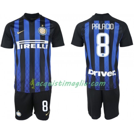 Divisa di Calcio Inter Milan PALACIO 8 Bambino Prima 2018/2019